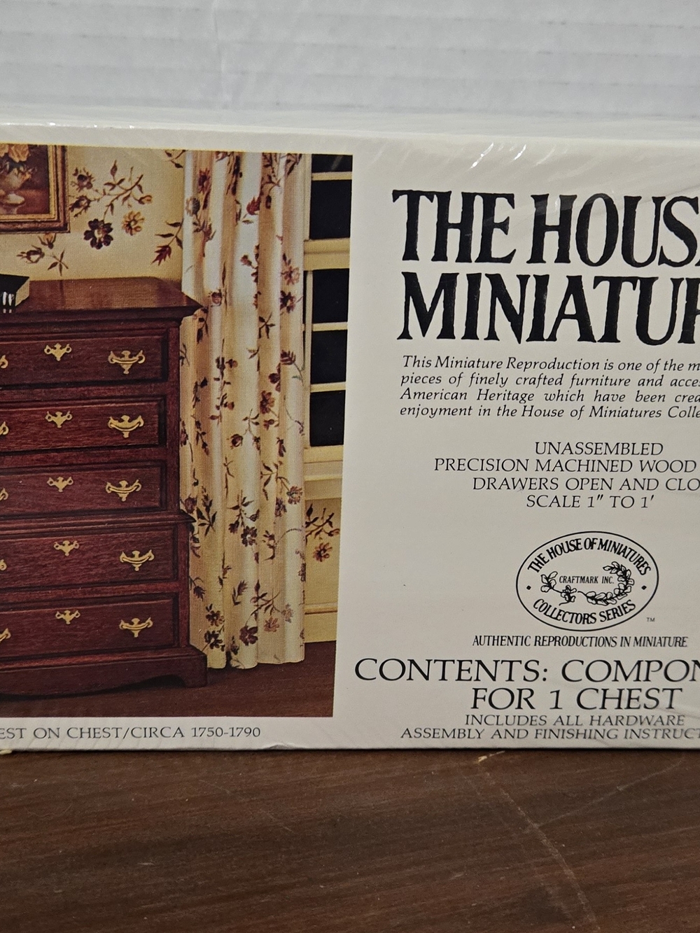 Vintage The House of Miniatures Chippendale Chest on Chest Kit No. 40009 New Sea